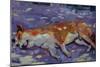 Sleeping Dog 2021 (oil)-Tilly Willis-Mounted Giclee Print
