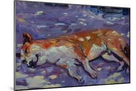 Sleeping Dog 2021 (oil)-Tilly Willis-Mounted Giclee Print