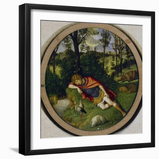 Sleeping Endymion-Giovanni Battista Cima Da Conegliano-Framed Giclee Print