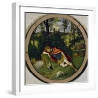 Sleeping Endymion-Giovanni Battista Cima Da Conegliano-Framed Giclee Print