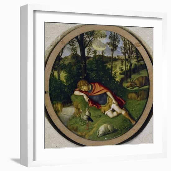 Sleeping Endymion-Giovanni Battista Cima Da Conegliano-Framed Giclee Print