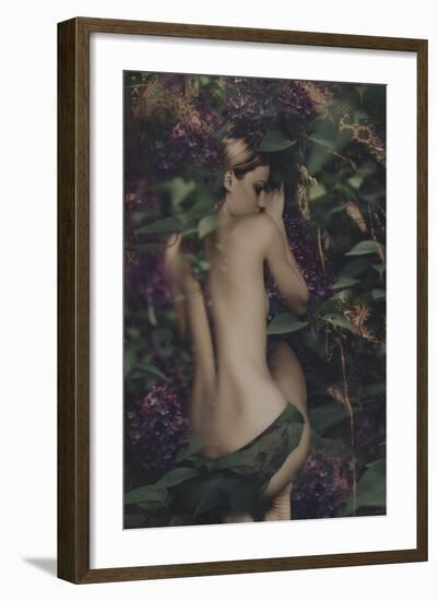 Sleeping Fairy in Lilac, Composite Photo-coka-Framed Photographic Print
