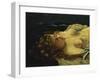 Sleeping Female with Red Hair-Gustave Courbet-Framed Giclee Print