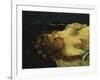 Sleeping Female with Red Hair-Gustave Courbet-Framed Giclee Print