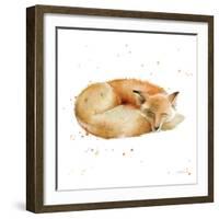 Sleeping Fox-Katrina Pete-Framed Art Print