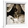 Sleeping Girl Being Watched over by Her Guardian Angel , 1898-null-Framed Giclee Print