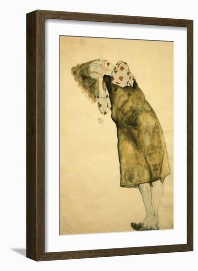 Sleeping Girl-Egon Schiele-Framed Giclee Print