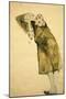 Sleeping Girl-Egon Schiele-Mounted Giclee Print