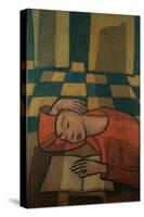 Sleeping Girl-Casorati Felice-Stretched Canvas