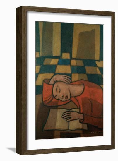 Sleeping Girl-Casorati Felice-Framed Giclee Print