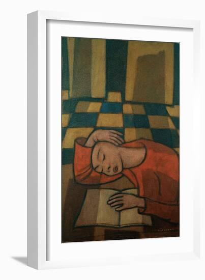 Sleeping Girl-Casorati Felice-Framed Giclee Print