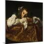 Sleeping Girl-Domenico Fetti-Mounted Giclee Print