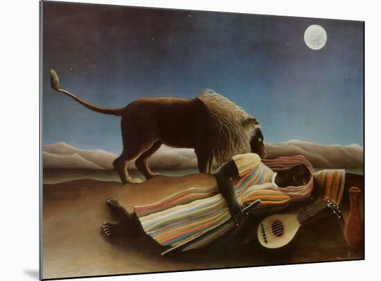 Sleeping Gypsy, 1897-Henri Rousseau-Mounted Art Print
