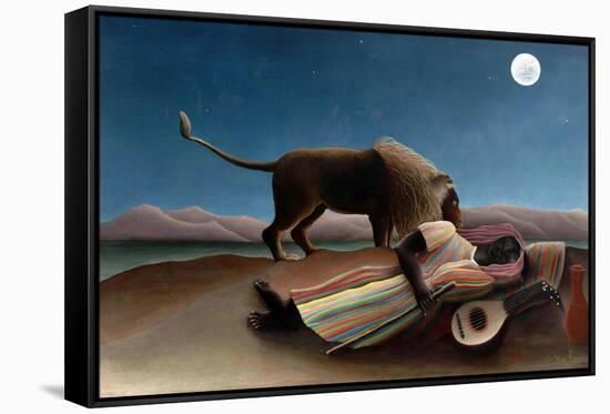 Sleeping Gypsy-Henri Rousseau-Framed Stretched Canvas