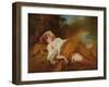 Sleeping Harvester (Oil on Canvas)-Jean Francois de Troy-Framed Giclee Print