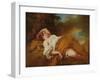 Sleeping Harvester (Oil on Canvas)-Jean Francois de Troy-Framed Giclee Print