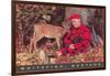 Sleeping Hunter with Fawn, Whitefish, Montana-null-Framed Art Print