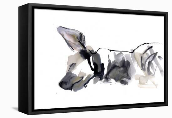 Sleeping Hyaena, 2010-Mark Adlington-Framed Stretched Canvas