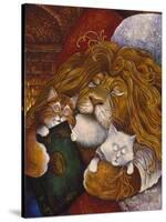 Sleeping Lion-Bill Bell-Stretched Canvas