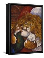 Sleeping Lion-Bill Bell-Framed Stretched Canvas