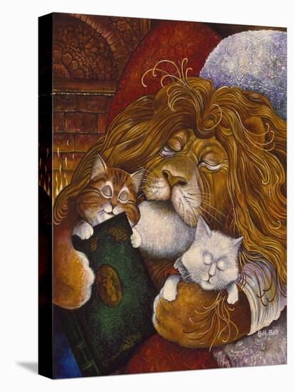 Sleeping Lion-Bill Bell-Stretched Canvas