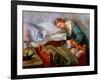 Sleeping Mother, 1883-Christian Krohg-Framed Giclee Print