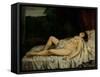 Sleeping Nude-Gustave Courbet-Framed Stretched Canvas