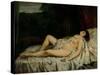 Sleeping Nude-Gustave Courbet-Stretched Canvas