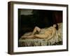 Sleeping Nude-Gustave Courbet-Framed Photographic Print