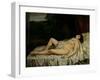 Sleeping Nude-Gustave Courbet-Framed Photographic Print