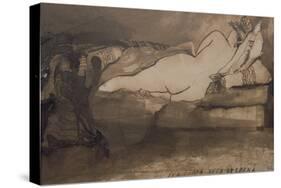 Sleeping Nude-Victor Hugo-Stretched Canvas