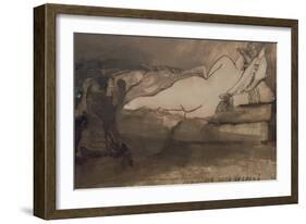 Sleeping Nude-Victor Hugo-Framed Giclee Print