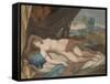 Sleeping Nymph Spied upon by Satyrs, 1756-88 (Pastel on Panel)-Jean-Etienne Liotard-Framed Stretched Canvas