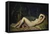 Sleeping Nymph-Theodore Chasseriau-Framed Stretched Canvas