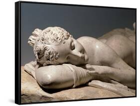 Sleeping Nymph-Antonio Canova-Framed Stretched Canvas