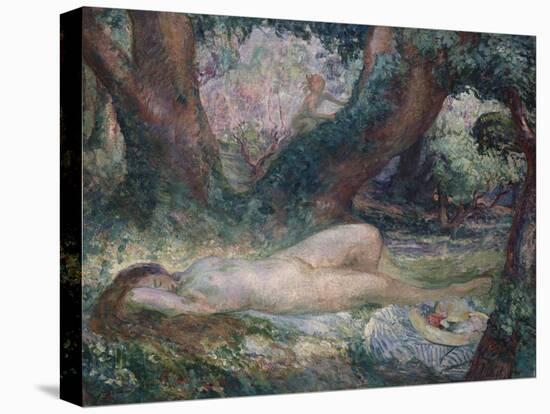 Sleeping Nymph-Henri Lebasque-Stretched Canvas