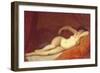 Sleeping Odalisque, c.1808-Jean-Auguste-Dominique Ingres-Framed Giclee Print