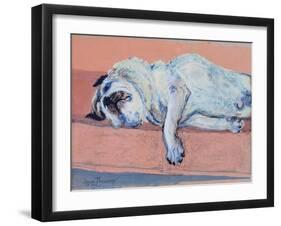 Sleeping Pug Two, 2000-Joan Thewsey-Framed Giclee Print