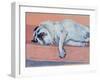 Sleeping Pug Two, 2000-Joan Thewsey-Framed Giclee Print