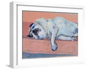 Sleeping Pug Two, 2000-Joan Thewsey-Framed Giclee Print