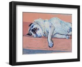 Sleeping Pug Two, 2000-Joan Thewsey-Framed Premium Giclee Print