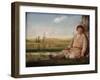 Sleeping Shepherd Boy, 1823-Alexei Gavrilovich Venetsianov-Framed Giclee Print