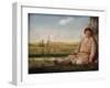 Sleeping Shepherd Boy, 1823-Alexei Gavrilovich Venetsianov-Framed Giclee Print