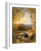 Sleeping Shepherd - Morning, C.1857-Samuel Palmer-Framed Giclee Print