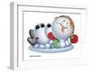 Sleeping Snowman-Olga And Alexey Drozdov-Framed Photographic Print