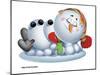 Sleeping Snowman-Olga And Alexey Drozdov-Mounted Photographic Print