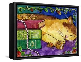 Sleeping Tabby Cat-sylvia pimental-Framed Stretched Canvas