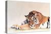 Sleeping Tiger-Jan Henderson-Stretched Canvas