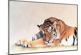 Sleeping Tiger-Jan Henderson-Mounted Art Print