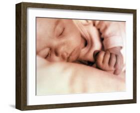 Sleeping Two Month Old Baby Boy-Cristina-Framed Photographic Print